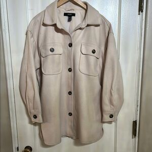 Forever 21 Cream Utility Jacket